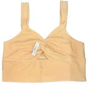 BNWT Madewell size small cutout knot-front crop tank top